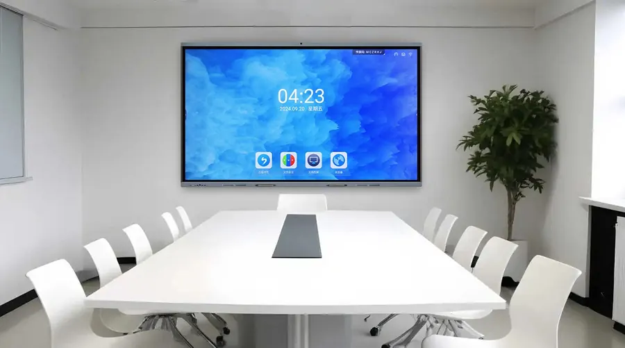 H2 interactive meeting display in a conference room